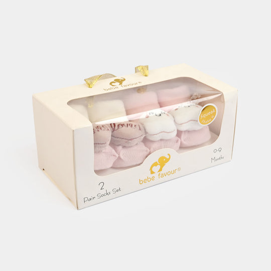 Premium Baby Socks Gift Set | 2 Pairs