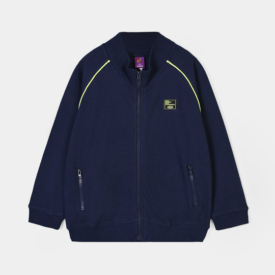 Boys Ottoman Knitted Jacket Real Energy-NAVY