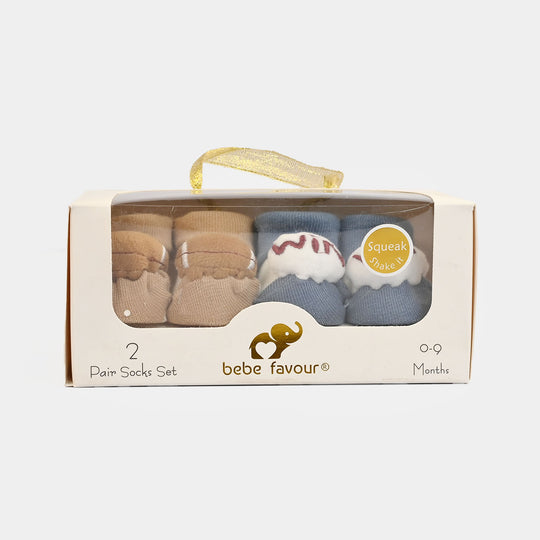 Premium Baby Socks Gift Set | 2 Pairs