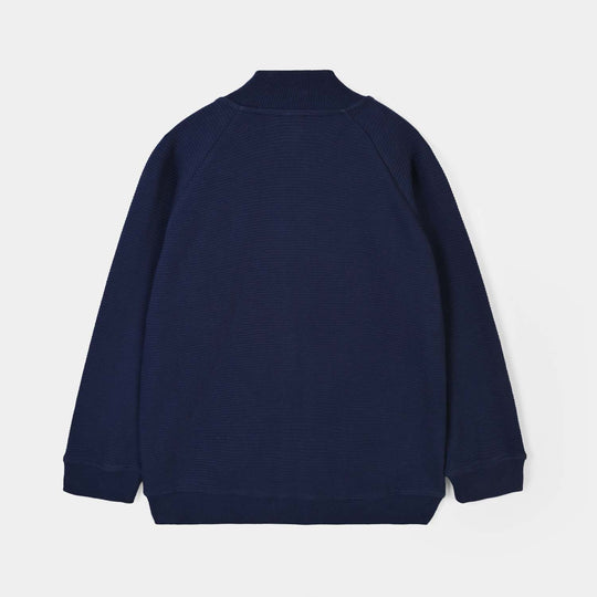 Boys Ottoman Knitted Jacket Real Energy-NAVY