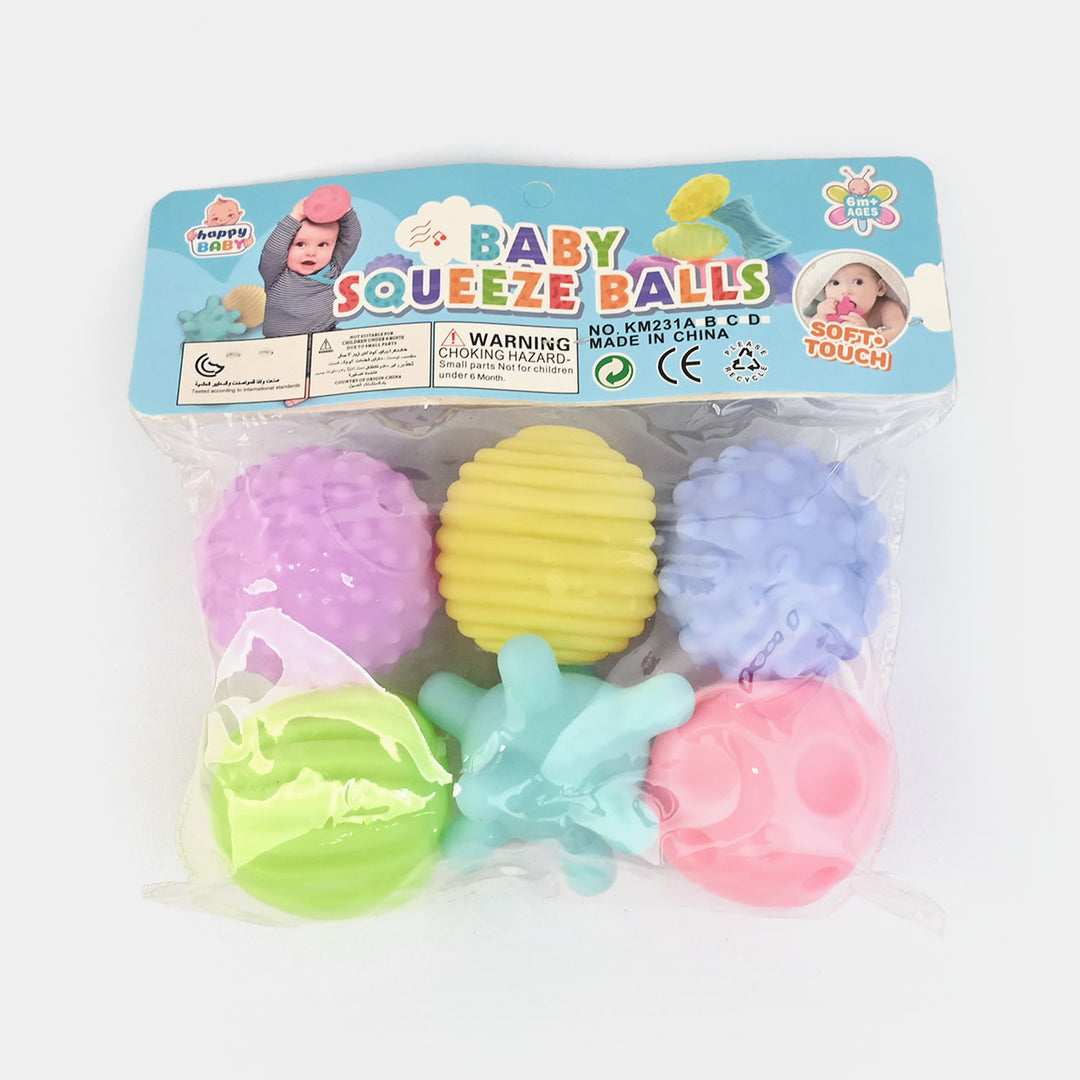 Soft Stuff Textured Balls 6Pcs