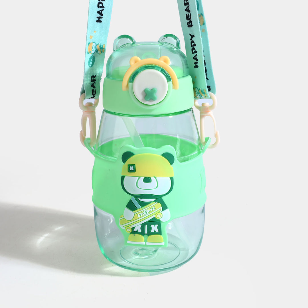 KIDS STRAW WATER BOTTLE/BEAKER | SH2703 - GREEN