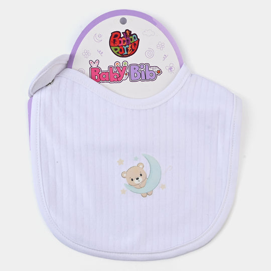 Infant Baby Bib/Apron White | 0M+