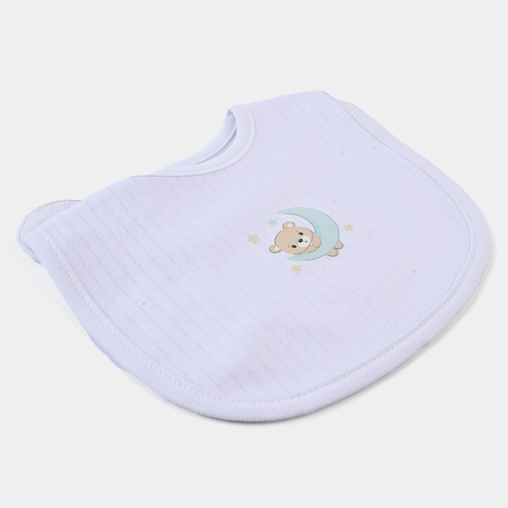 Infant Baby Bib/Apron White | 0M+
