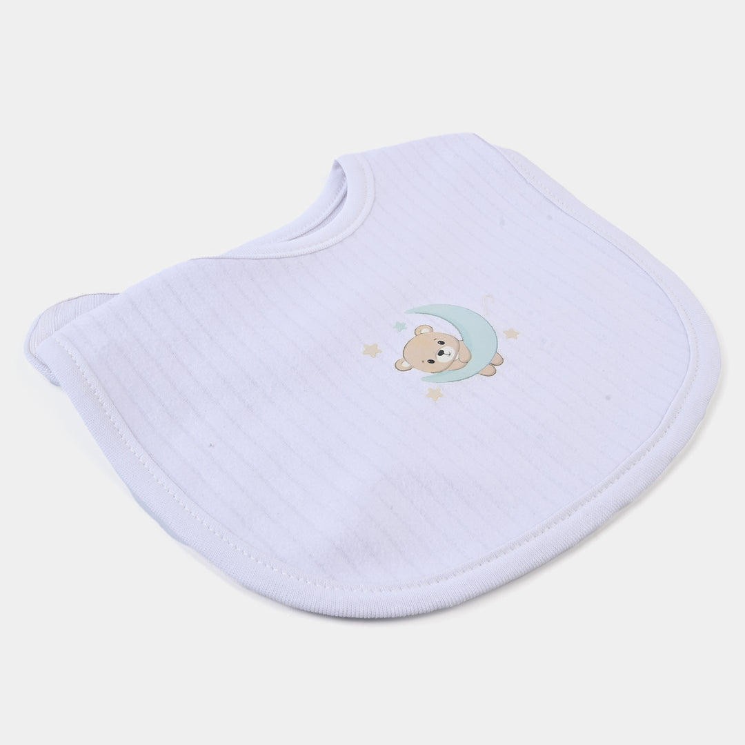 Infant Baby Bib/Apron White | 0M+