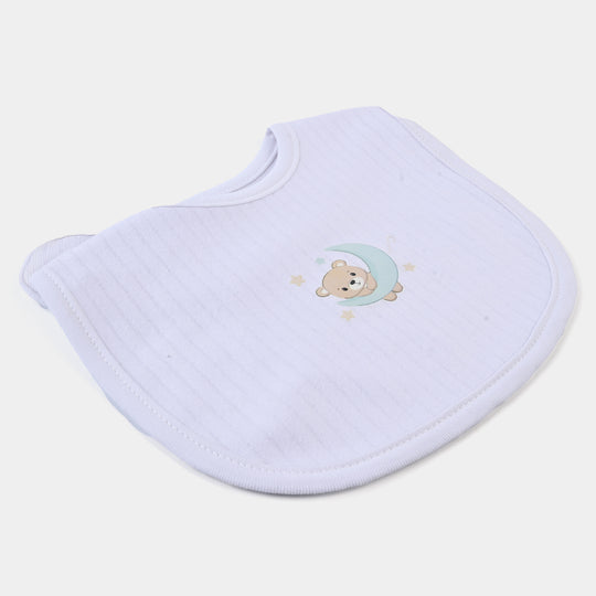 Infant Baby Bib/Apron White | 0M+