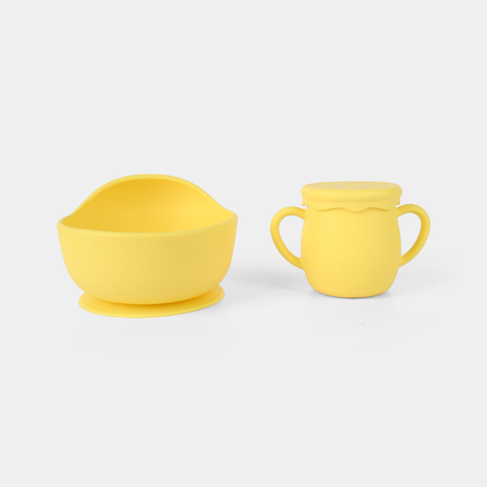 Adorable Food Grade Silicone Baby Tableware Set 9Pcs Set | Navy 1545