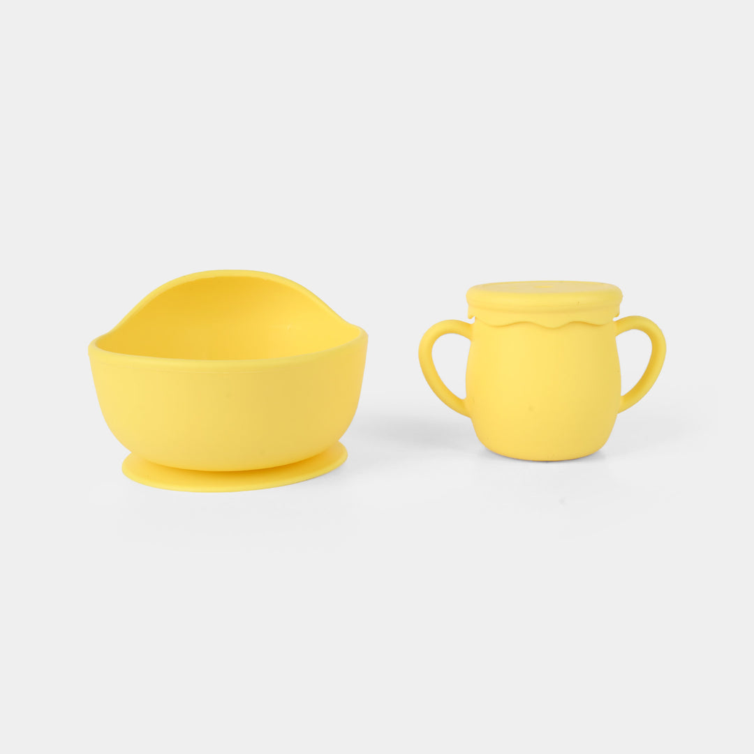 Adorable Food Grade Silicone Baby Tableware Set 9Pcs Set | Navy 1545