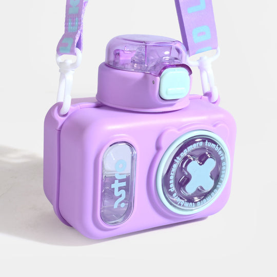 KIDS CAMERA SHAPED WATER BOTTLE/BEAKER | SH2696 - PURPLE