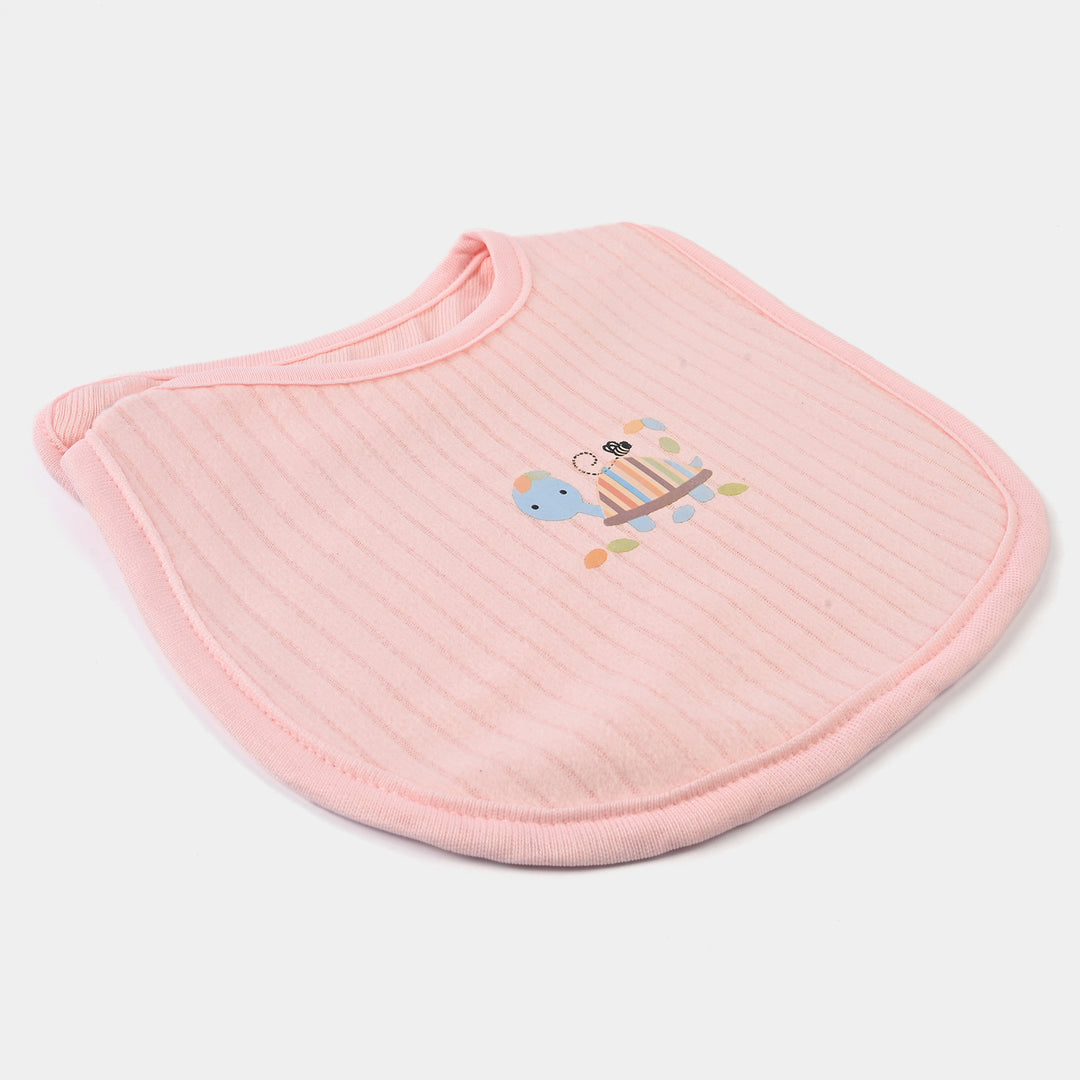 Infant Baby Bib/Apron Light Pink | 0M+