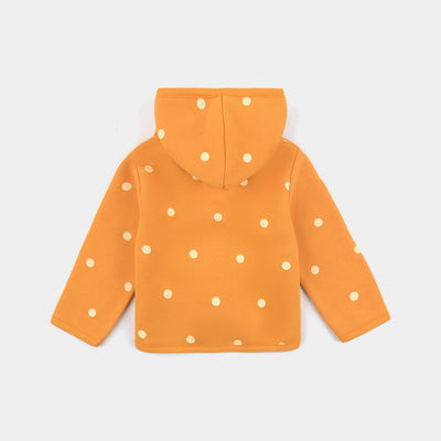 Infant Girls Fleece Knitted Jacket Polka Rabbit