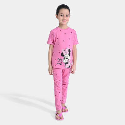 Girls PC Jersey NightSuit Enjoy the Little Things-P.Cosmos