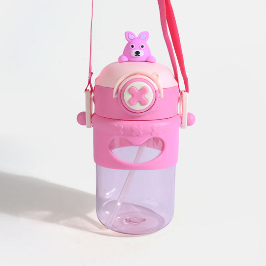 KIDS STRAW WATER BOTTLE/BEAKER | SH2704 - PINK