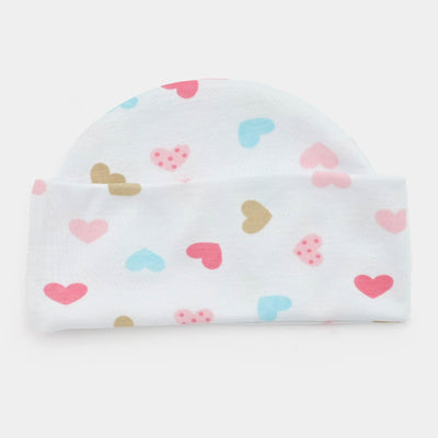 Baby Cap 3-6M-White