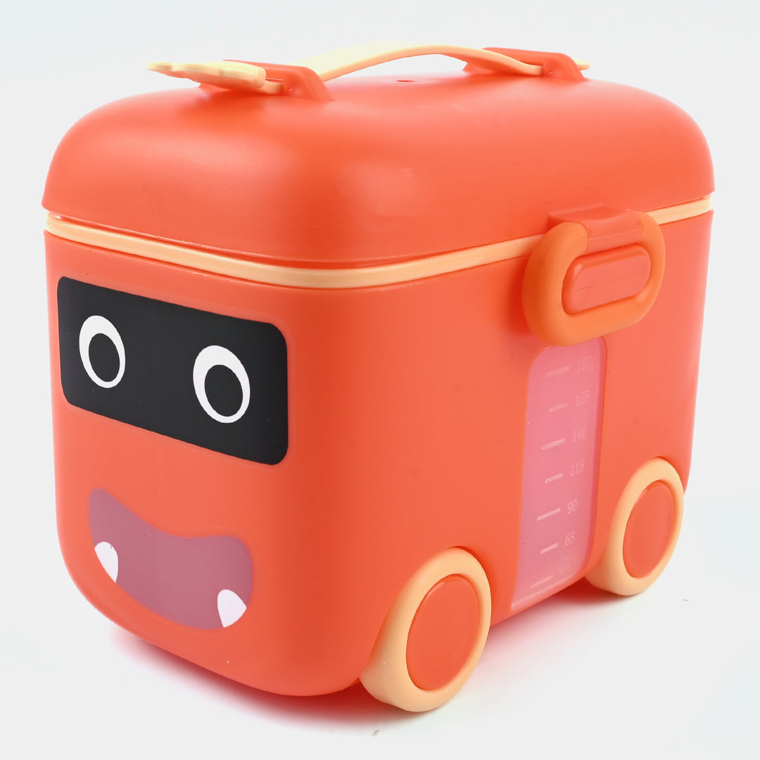 Fish Bus Style Milk Powder Container Orange