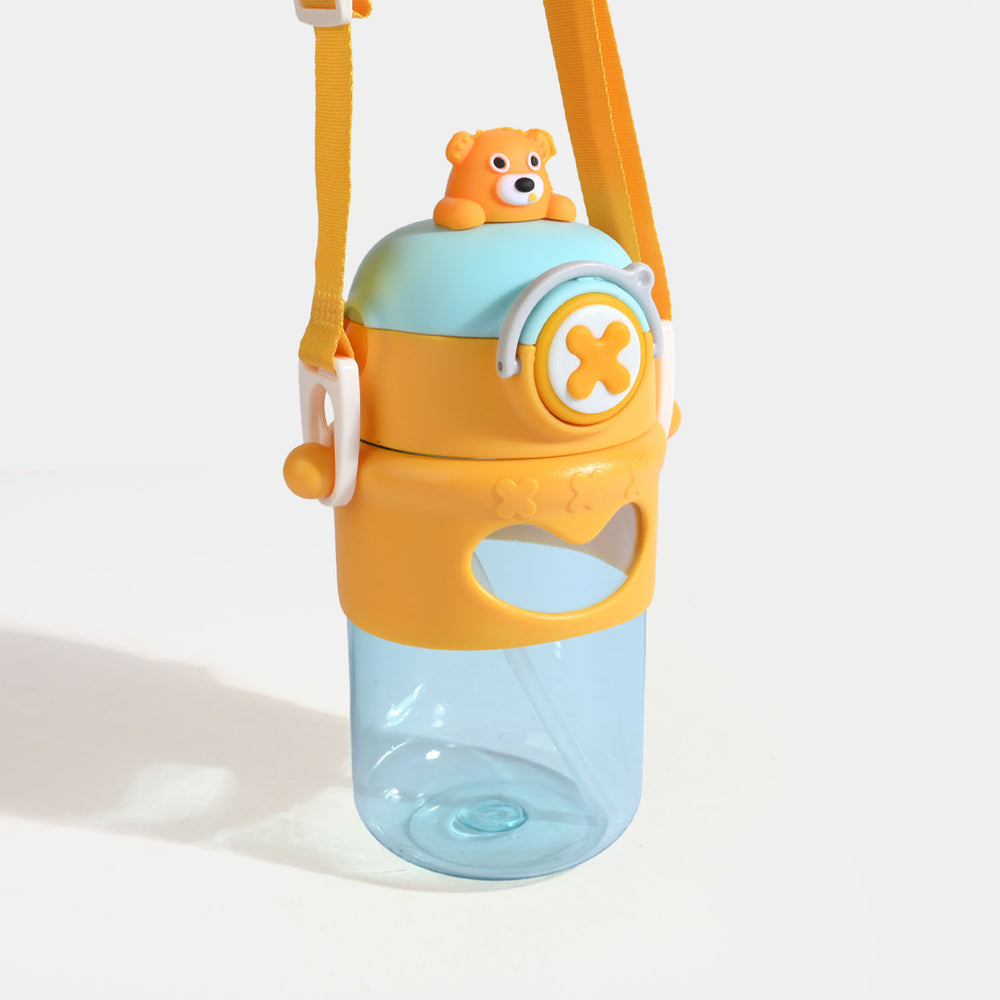 KIDS STRAW WATER BOTTLE/BEAKER | SH2704 - YELLOW