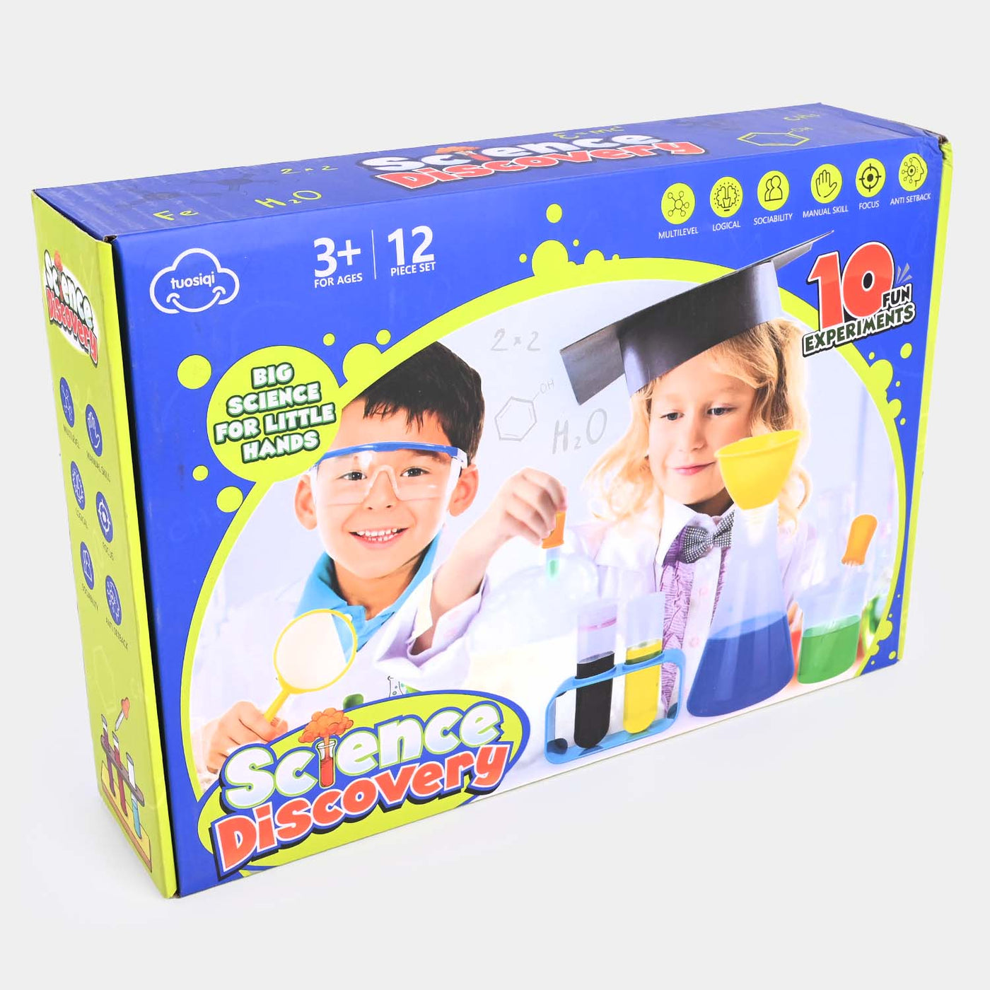 Educational kids play 12 pcs science kits chemical experiment toys