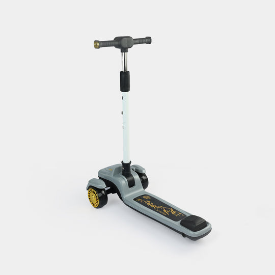 Kids' 3-Wheel Scooty with Lights & Sound | 618A Grey