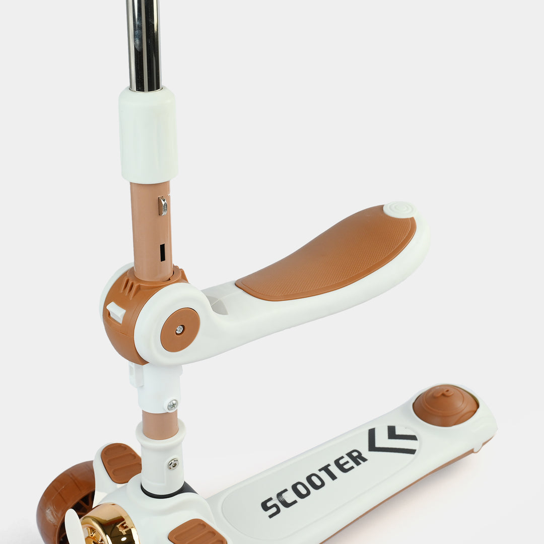 Kids' 3-Wheel Scooty with Lights & Sound | 612 Brown