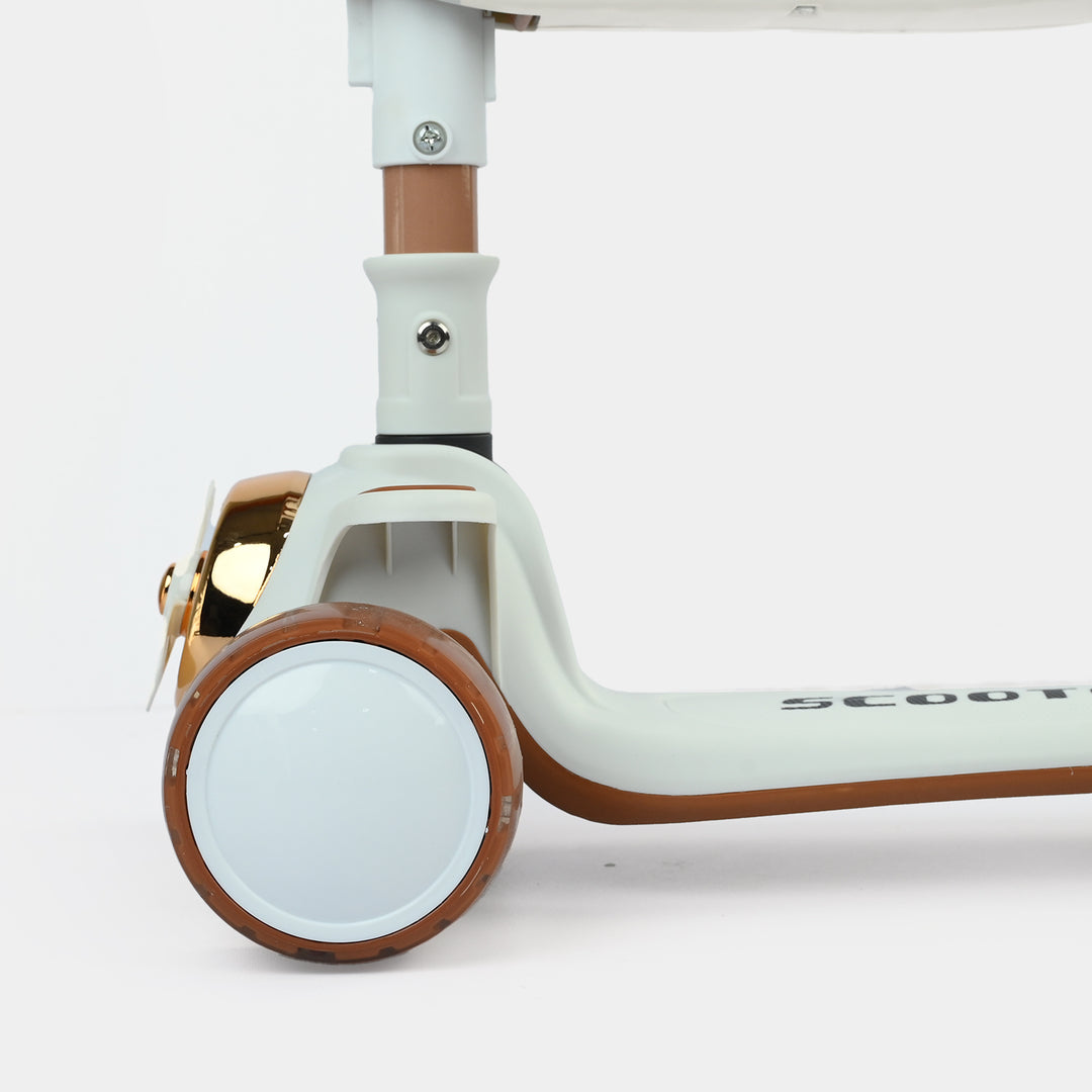 Kids' 3-Wheel Scooty with Lights & Sound | 612 Brown