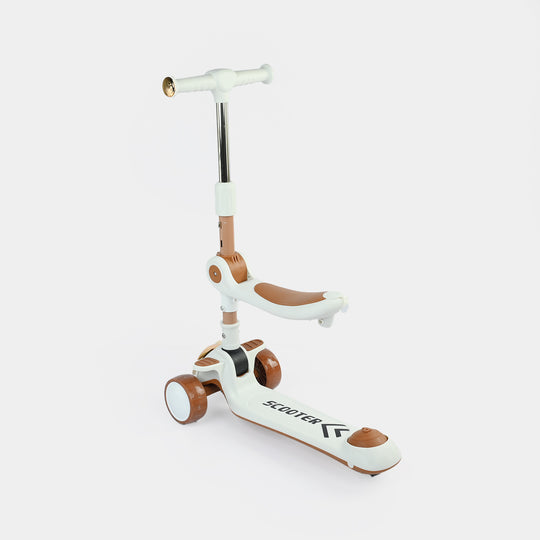 Kids' 3-Wheel Scooty with Lights & Sound | 612 Brown
