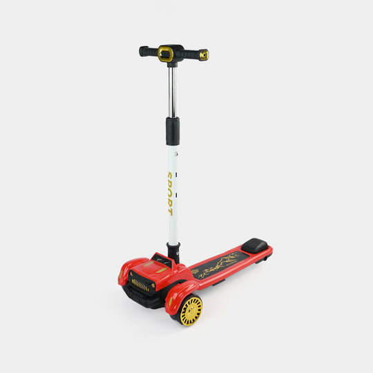 Kids' 3-Wheel Scooty with Lights & Sound | 618A Red