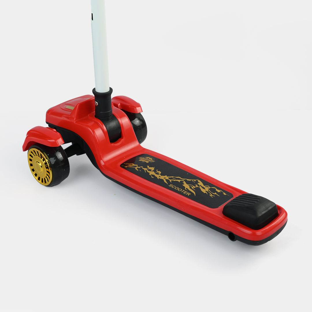 Kids' 3-Wheel Scooty with Lights & Sound | 618A Red