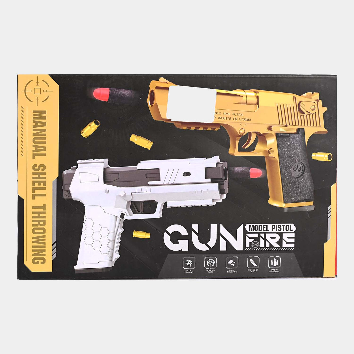 Manual Soft Bullet Gun Shell Case Toy For Kids