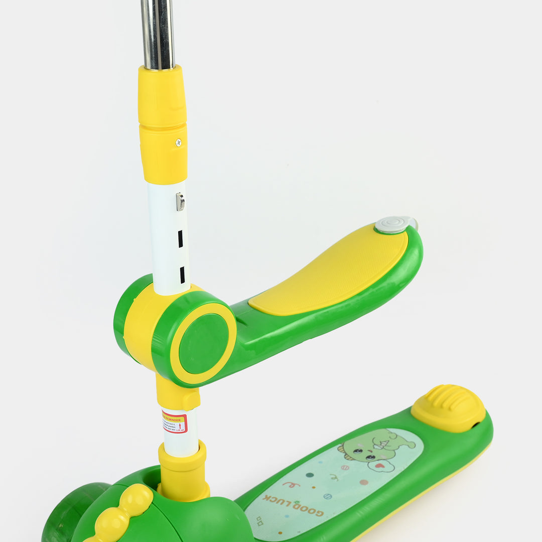 Kids' 3-Wheel Scooty with Lights & Sound | 7691 Green
