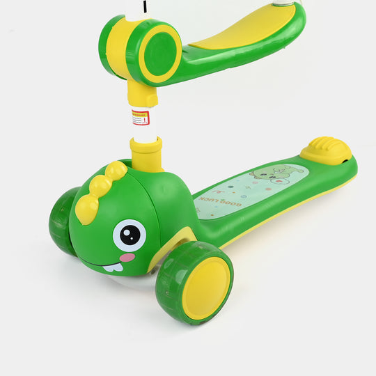 Kids' 3-Wheel Scooty with Lights & Sound | 7691 Green