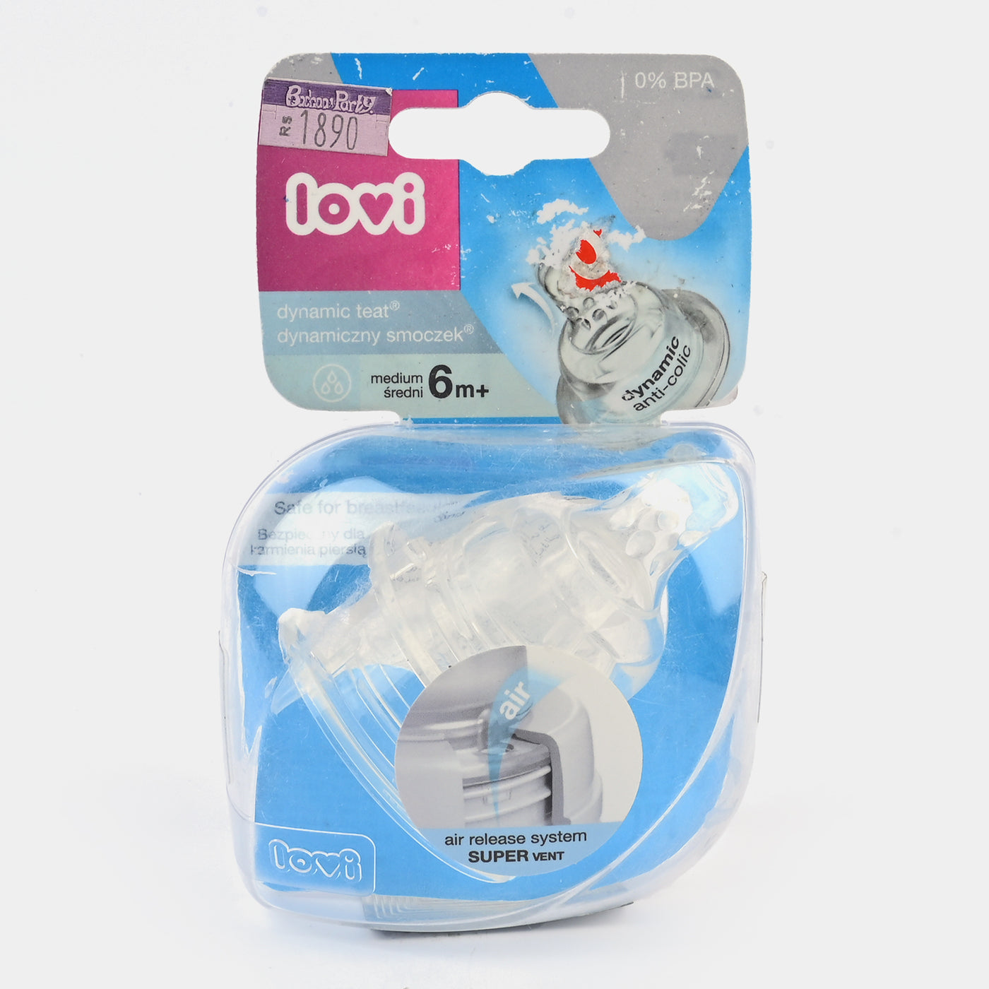 Lovi Dynamic Feeding Teat Medium 2 Pcs