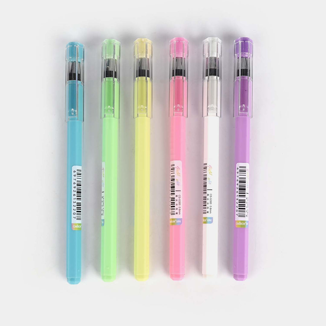 Pastel Color High-Light Gel Pen Set | 6PCs