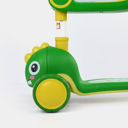 Kids' 3-Wheel Scooty with Lights & Sound | 7691 Green