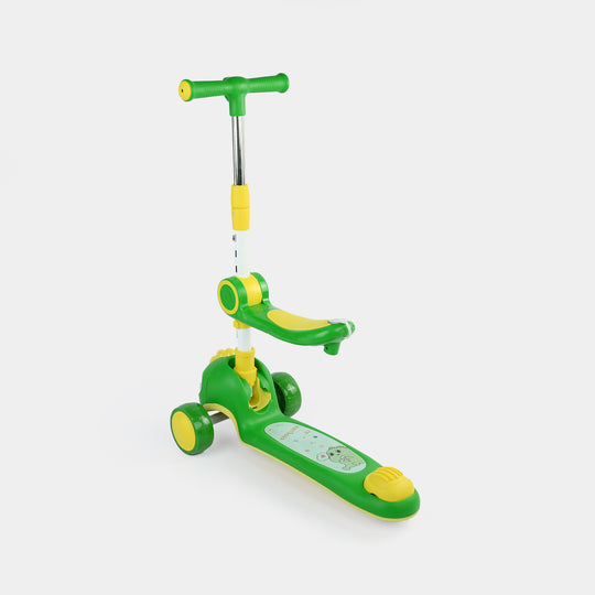 Kids' 3-Wheel Scooty with Lights & Sound | 7691 Green
