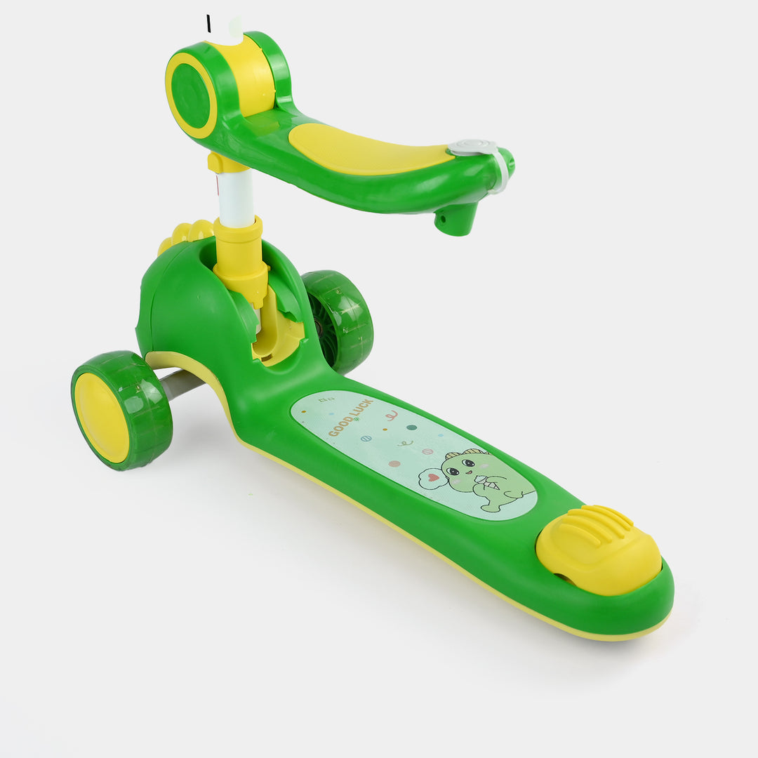 Kids' 3-Wheel Scooty with Lights & Sound | 7691 Green
