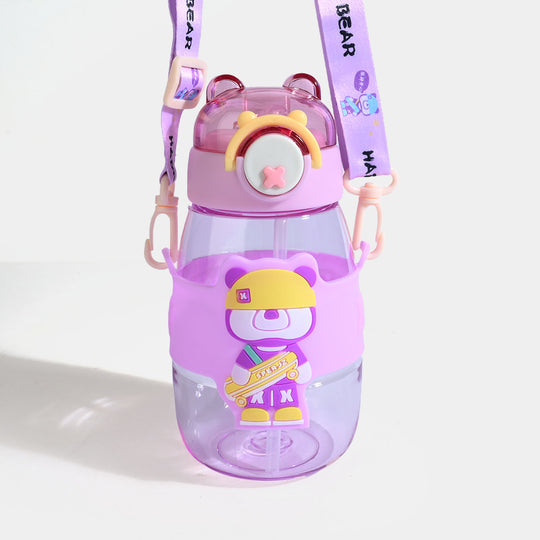 KIDS STRAW WATER BOTTLE/BEAKER | SH2703 - PURPLE