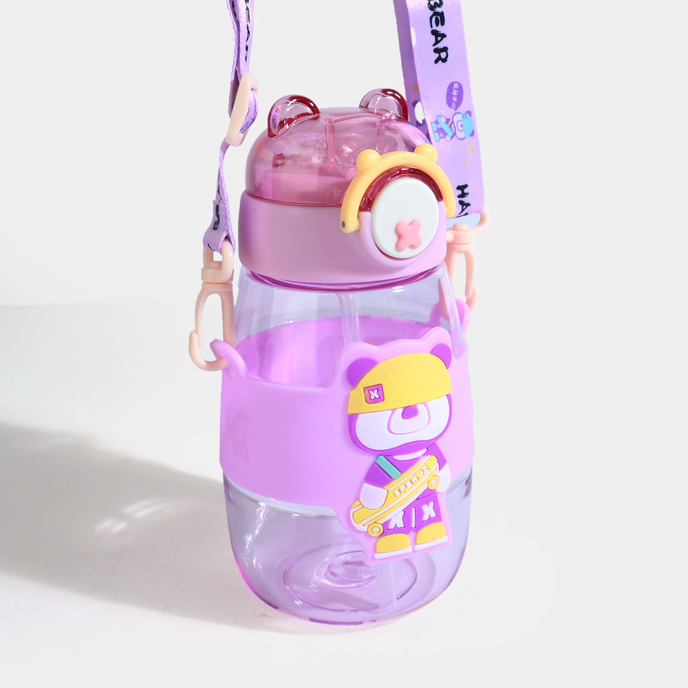 KIDS STRAW WATER BOTTLE/BEAKER | SH2703 - PURPLE