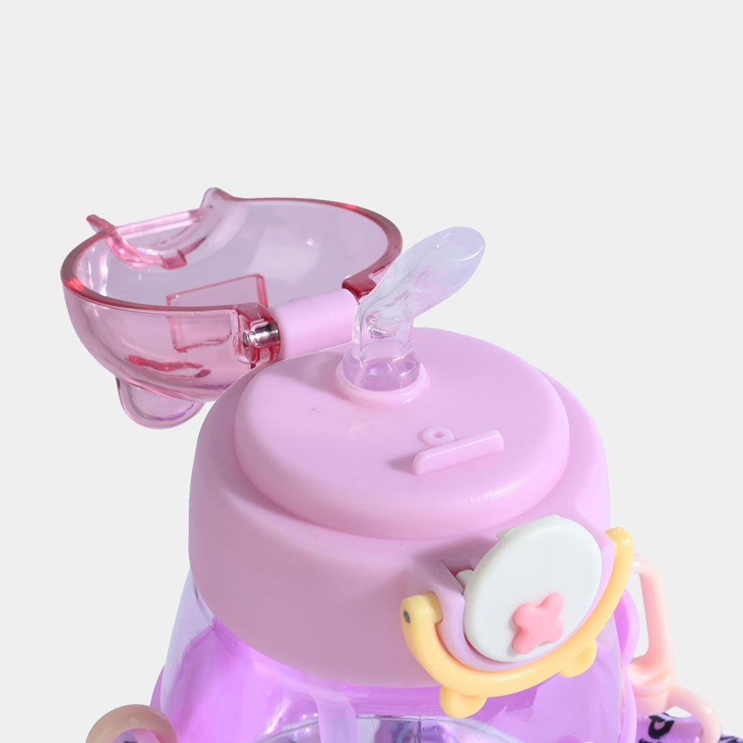 KIDS STRAW WATER BOTTLE/BEAKER | SH2703 - PURPLE