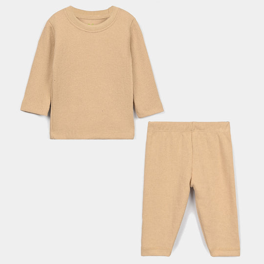 Infant Boys Thermal Inner Suit BROWN