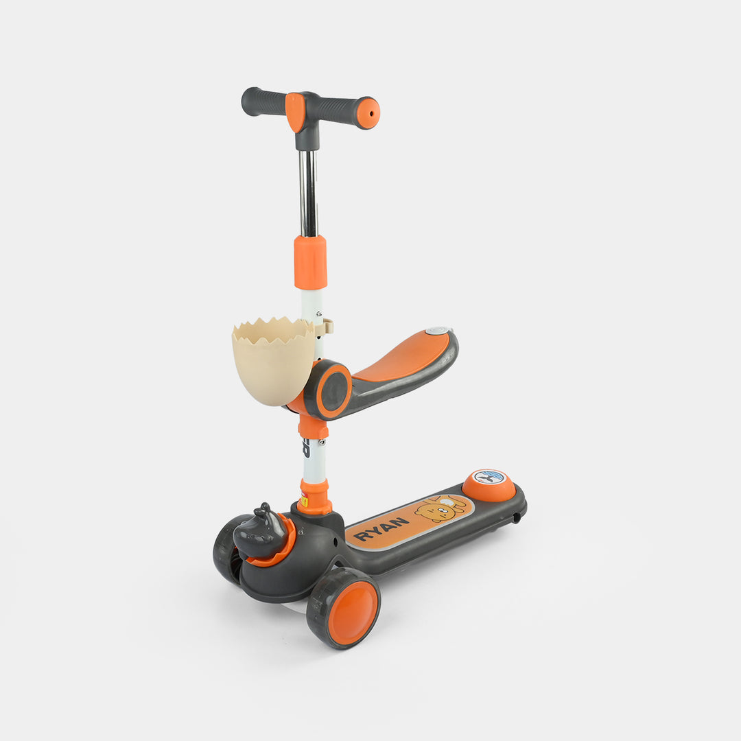 Kids' 3-Wheel Scooty with Lights & Sound | 108 Black