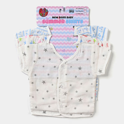 Pack of 3 Infant Summer Shirts | 0-3Months