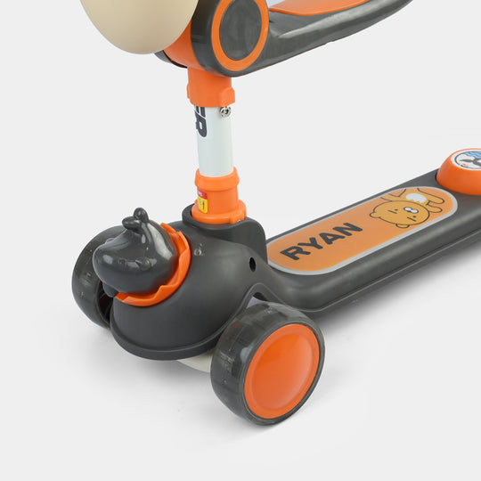 Kids' 3-Wheel Scooty with Lights & Sound | 108 Black