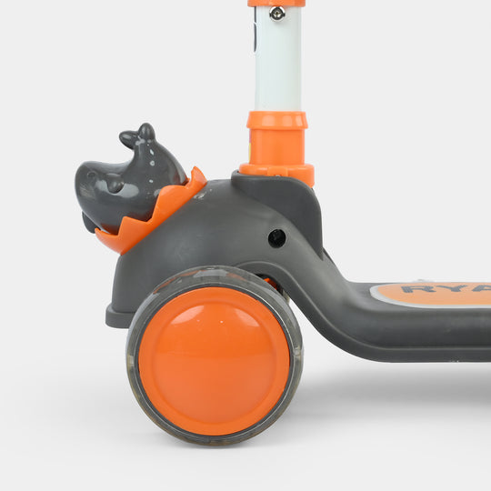 Kids' 3-Wheel Scooty with Lights & Sound | 108 Black