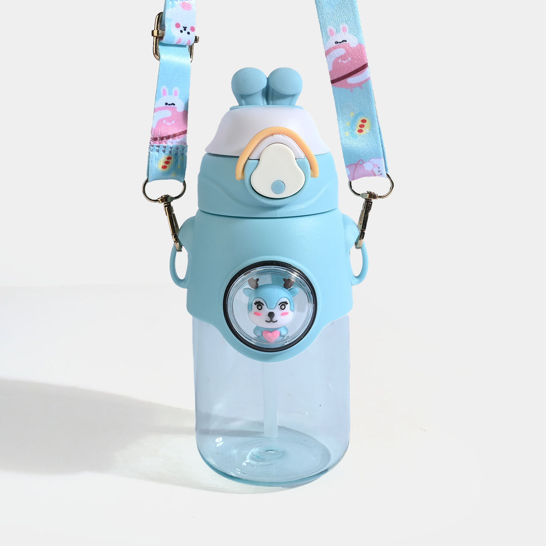 KIDS STRAW WATER BOTTLE/BEAKER | SH2702 - BLUE