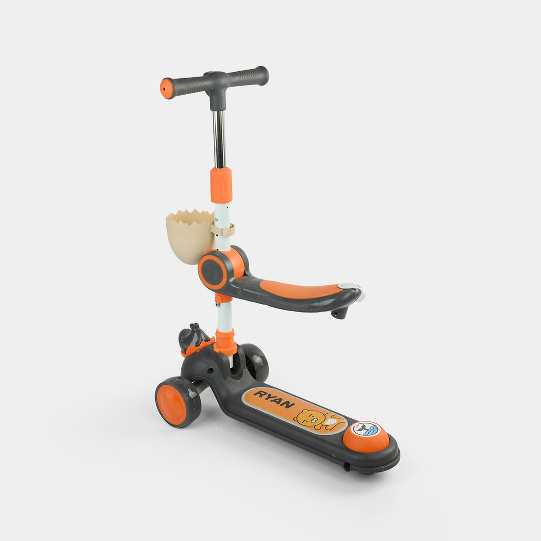 Kids' 3-Wheel Scooty with Lights & Sound | 108 Black