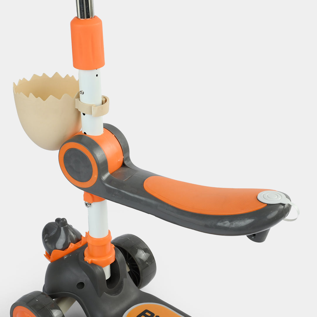 Kids' 3-Wheel Scooty with Lights & Sound | 108 Black