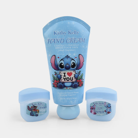 Compact Hand Cream and Lip Mask Set