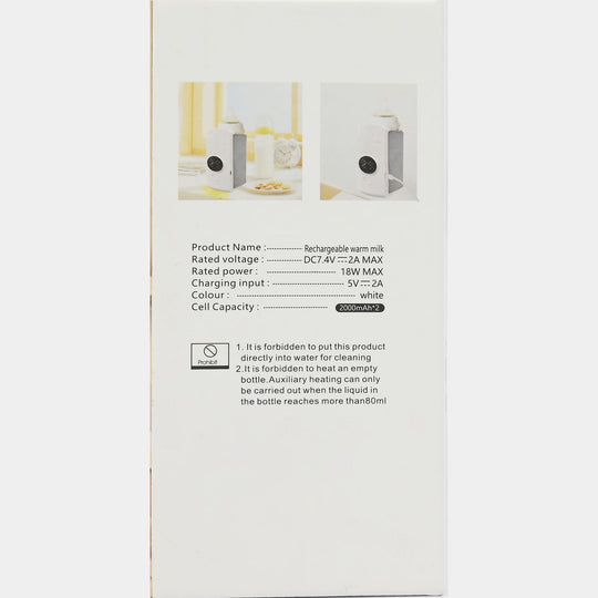 Rechargeable Warmer Milk B-135