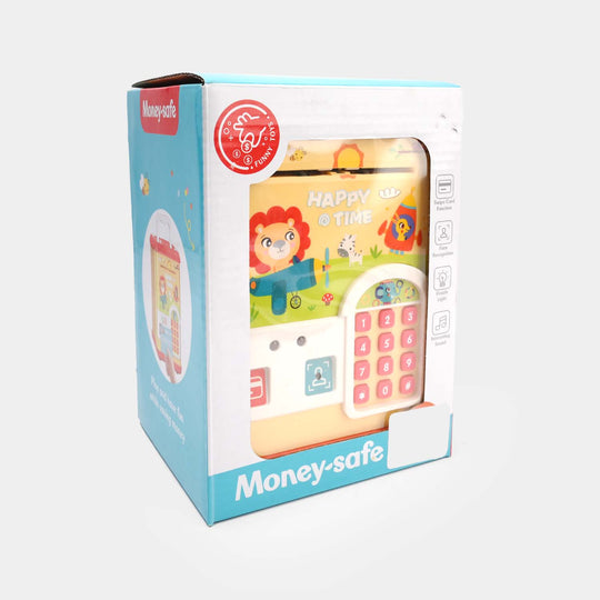 Kids Money-Safe with Password Lock – “Happy Time” Electronic Piggy Bank