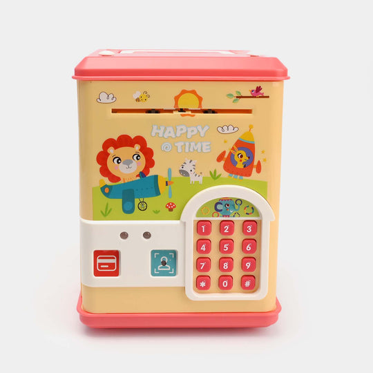 Kids Money-Safe with Password Lock – “Happy Time” Electronic Piggy Bank